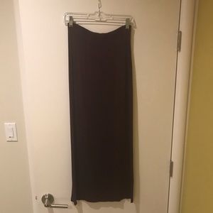 maroon brandy melville maxi skirt